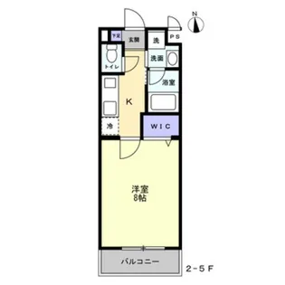 ミモザヒルズ岡山医大南【4階】の間取り