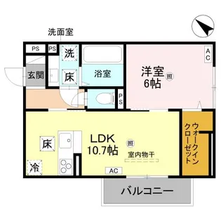 D-Regalo下馬N【1階】の間取り