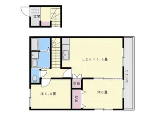 ブリックコート【2階】の間取り