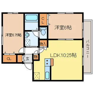 アミティエII【2階】の間取り
