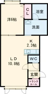 ニューエスパニア5B【1階】の間取り