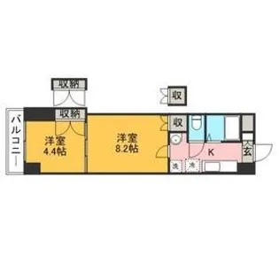 ロイヤル天神南【4階】の間取り