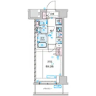 GENOVIA南鳩ヶ谷【6階】の間取り