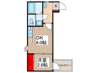 ベルクール【1階】の間取り