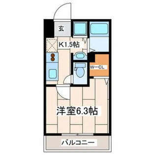 サンボナール【1階】の間取り