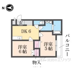 権内マンション【2階】の間取り