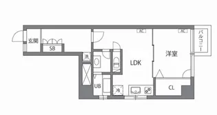 秋山ビル【6階】の間取り