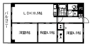ヴィ・ラージュ梅園【3階】の間取り