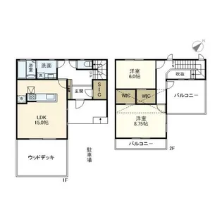 アベニール est【1階】の間取り