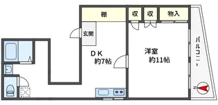 桜コーポ【2階】の間取り
