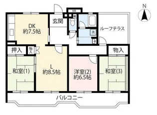 UR富士見台【5階】の間取り