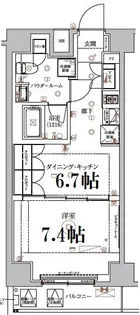 ARCOBALENO HASUNEII【3階】の間取り