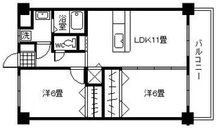 エレガンス北麓【3階】の間取り