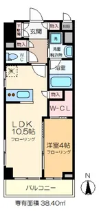 プロスペクト恩賜公園【2階】の間取り