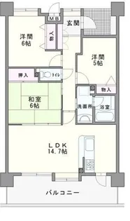 アイランドコート基山駅前【4階】の間取り