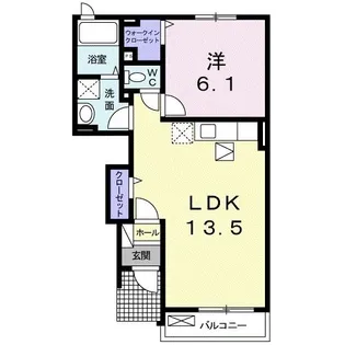 リヒトバーム【1階】の間取り