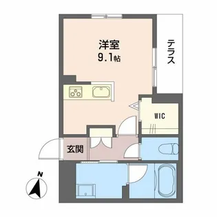 ハイネススト霞町【1階】の間取り