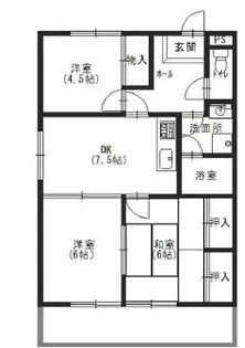きくやハイツI【3階】の間取り