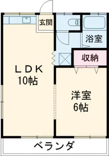 笹山アパート【2階】の間取り