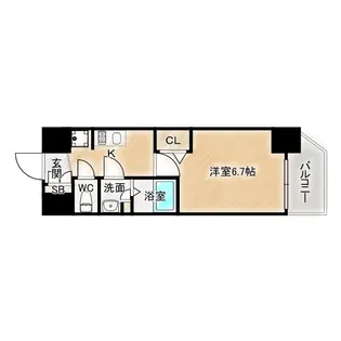 ソルテラス都島テソロ【11階】の間取り