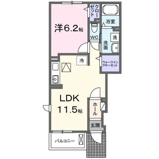 ソレイユ・ルヴァン【1階】の間取り