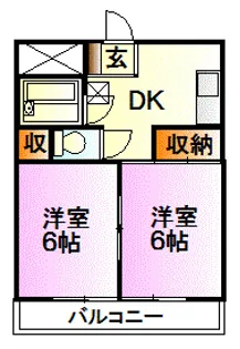 ル・ラゴン【2階】の間取り