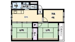 大建コーポ千里丘B棟【5階】の間取り