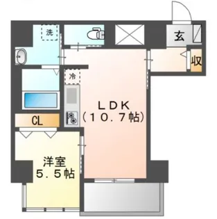 Chez KOTOBUKI【7階】の間取り