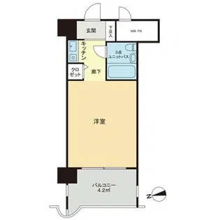 ライオンズステーションプラザ磯子【5階】の間取り