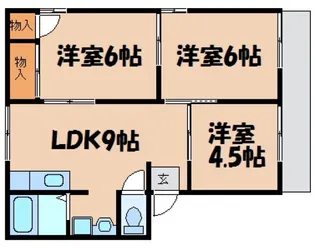 コーポラス北尾A【1階】の間取り