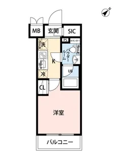 クラリッサ新綱島【2階】の間取り