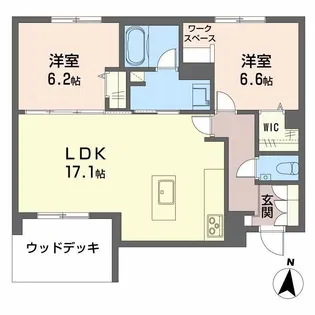 シャーメゾンステージ ヴィラ【1階】の間取り