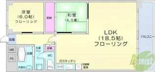 オーロラビル【12階】の間取り