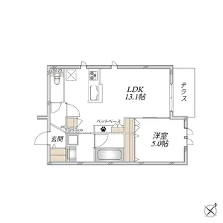 リュウ参番館【1階】の間取り