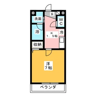 Belle Cedre 小坂【3階】の間取り