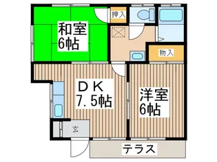 コトブキハイツ【1階】の間取り