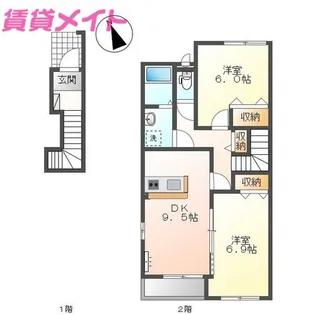 サンフォレスト【2階】の間取り