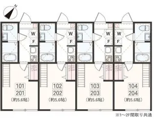 アザーレ・パッシオ大塚【2階】の間取り