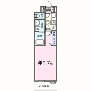 ヒカルサ泉佐野中町サウス【1階】の間取り