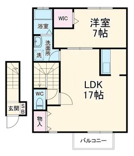 棒屋第五下池ハイツ【2階】の間取り