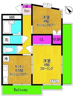 ハヤカワハイム【3階】の間取り
