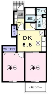 デスパシオA【1階】の間取り
