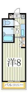 ピュアパレス江戸川台【1階】の間取り