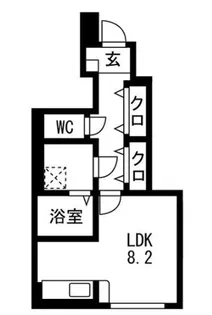 アクア・フィオーレ【1階】の間取り