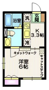 Lien Brillant 池ノ上【2階】の間取り