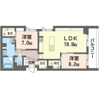 ルクセント【2階】の間取り