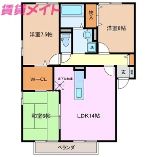 グレードワン【2階】の間取り