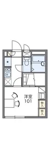 レオパレスKM I【2階】の間取り