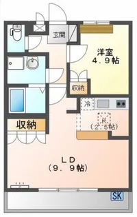 アシューレ【1階】の間取り