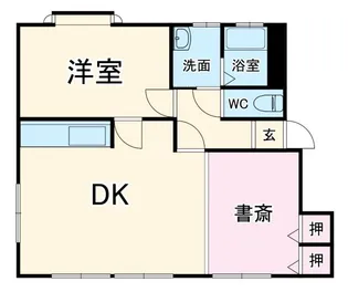 八木マンション【1階】の間取り